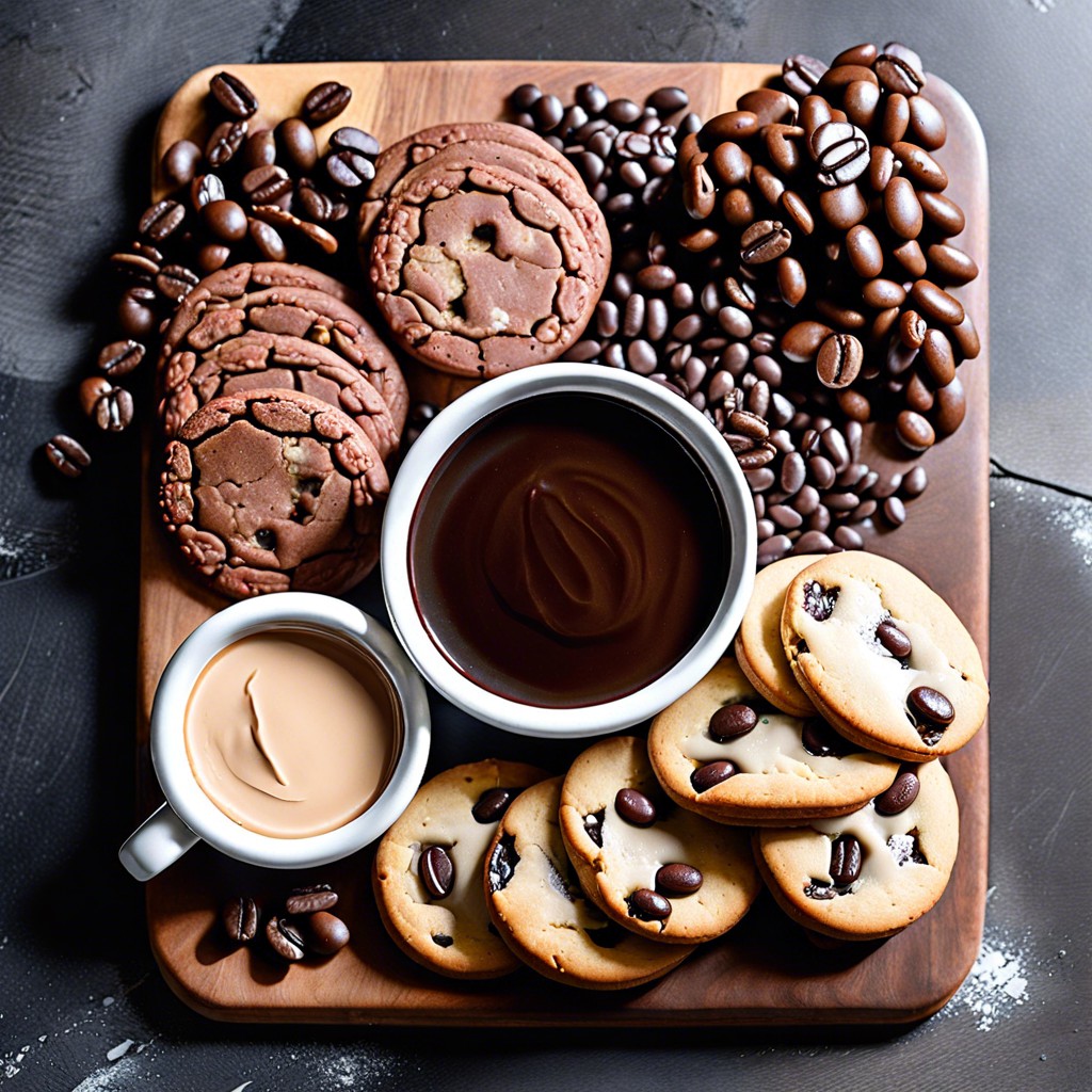 biscotti with chocolate covered espresso beans