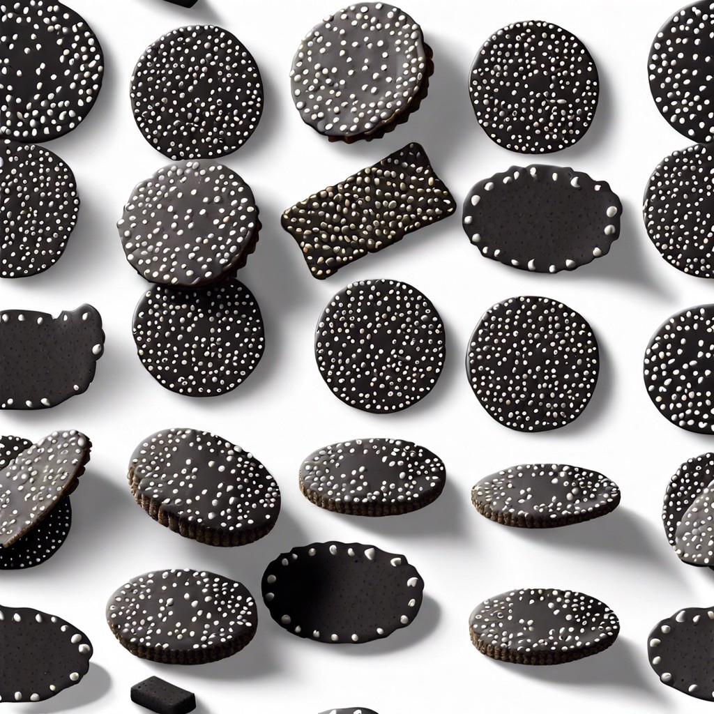 black sesame seed crackers