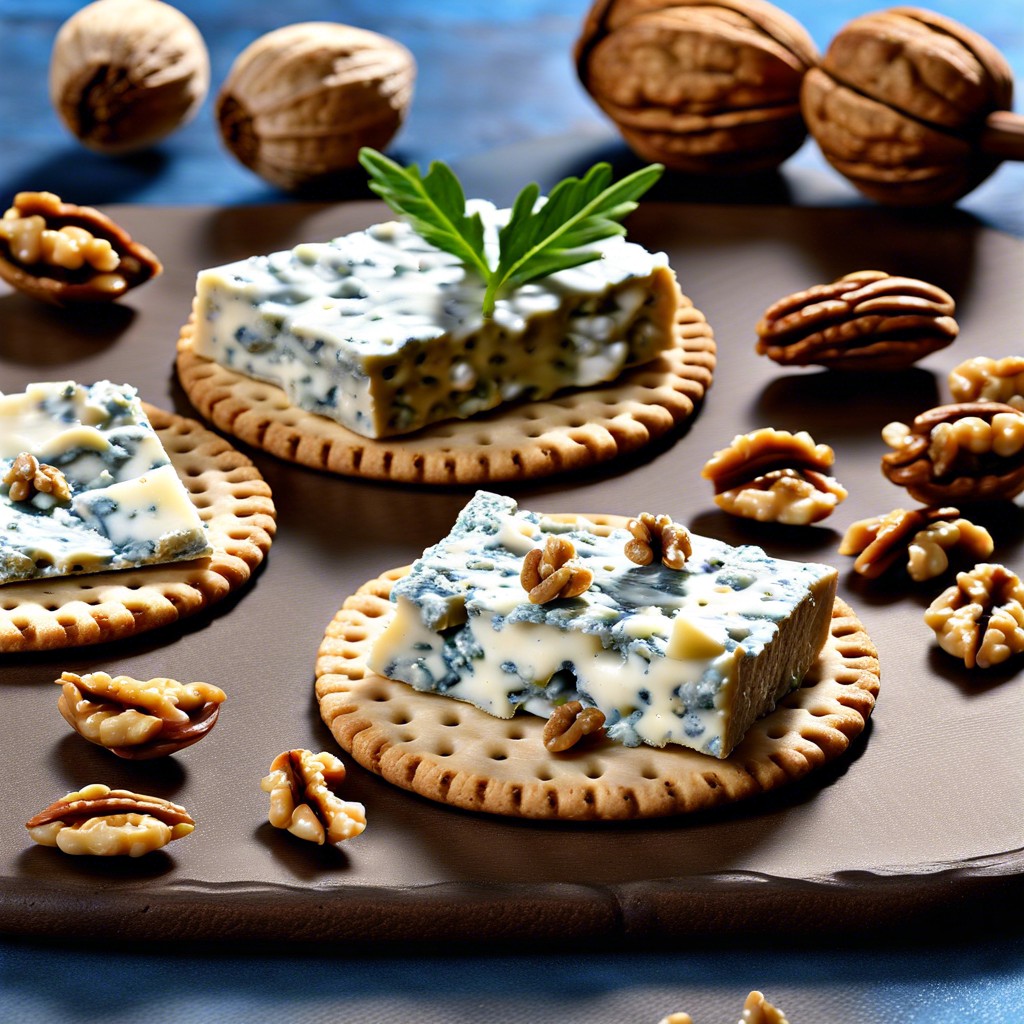 blue cheese and walnut