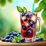 blueberry and mint iced tea