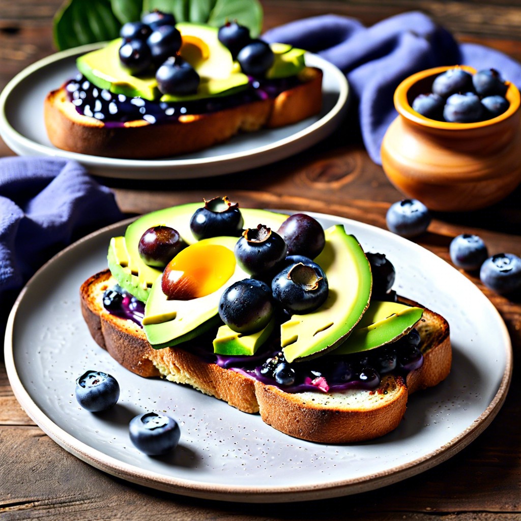 blueberry avocado toast