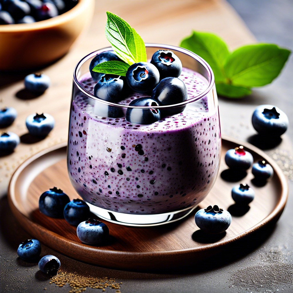 blueberry chia seed pudding
