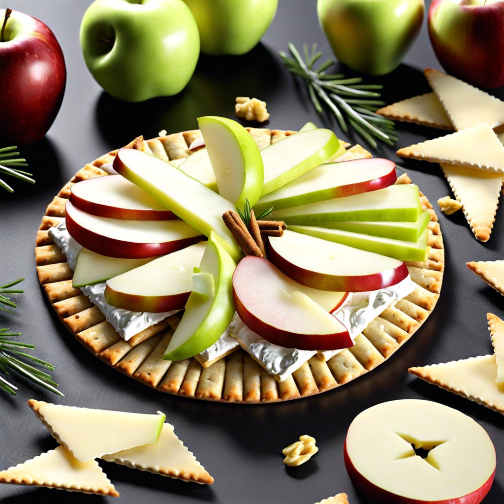 brie and apple slices