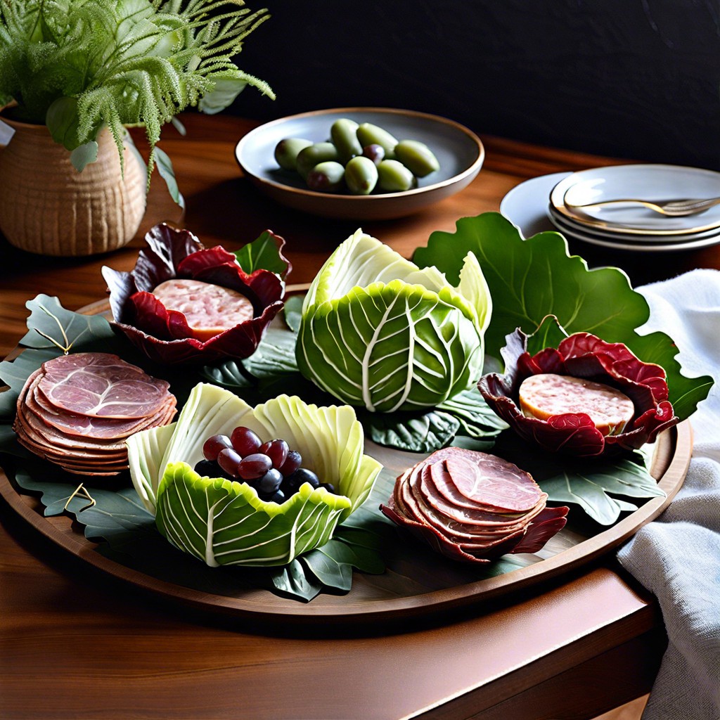 cabbage leaf cups