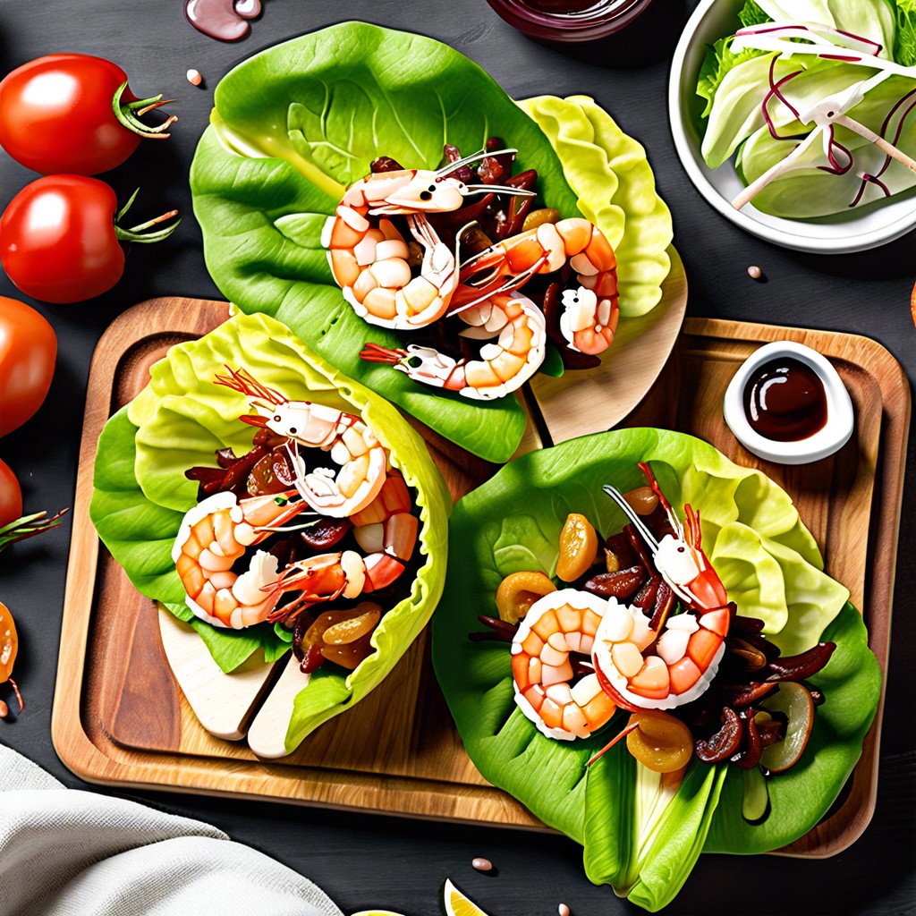 cajun shrimp lettuce wraps