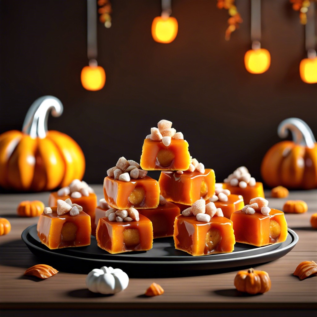 candied pumpkin bites