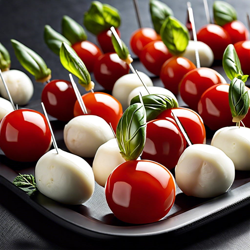 caprese skewer platter