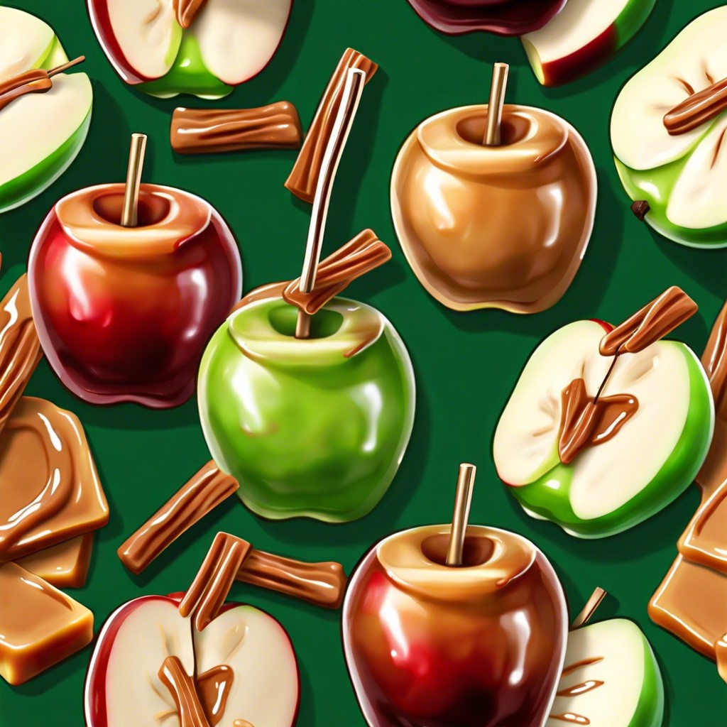 caramel apple slices