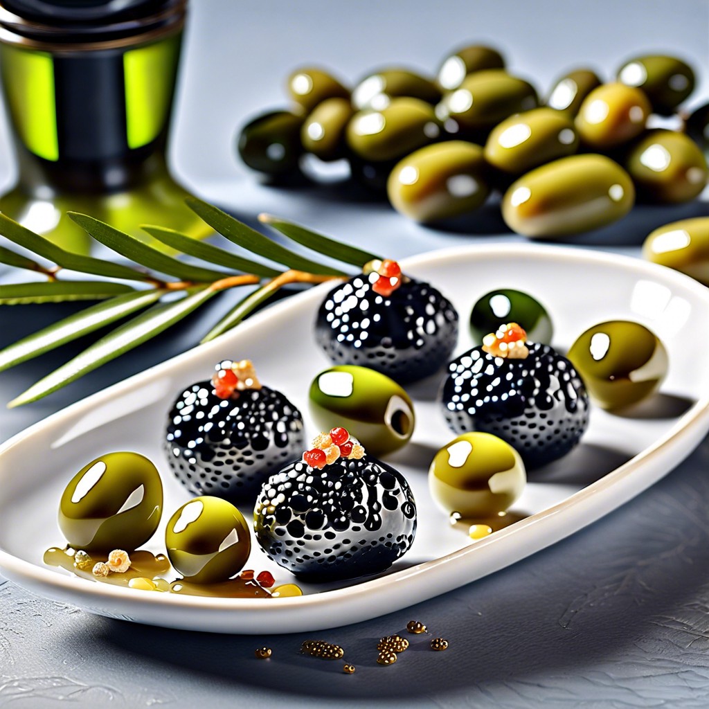 caviar stuffed olives