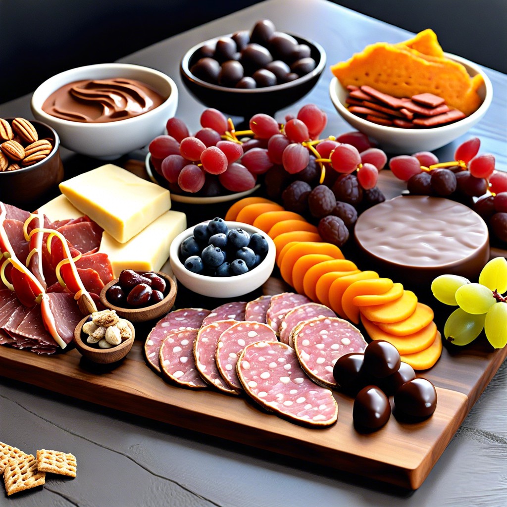 charcuterie and chocolate