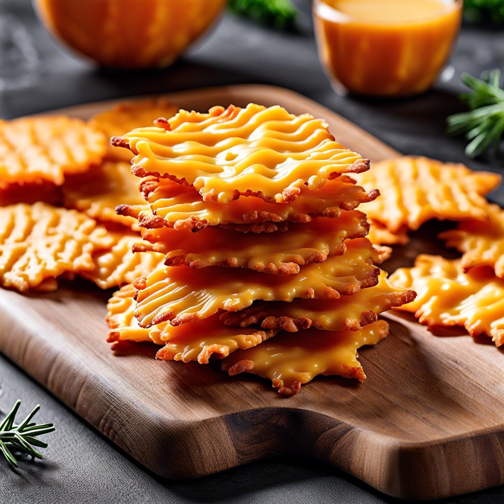 cheddar cheese crisps