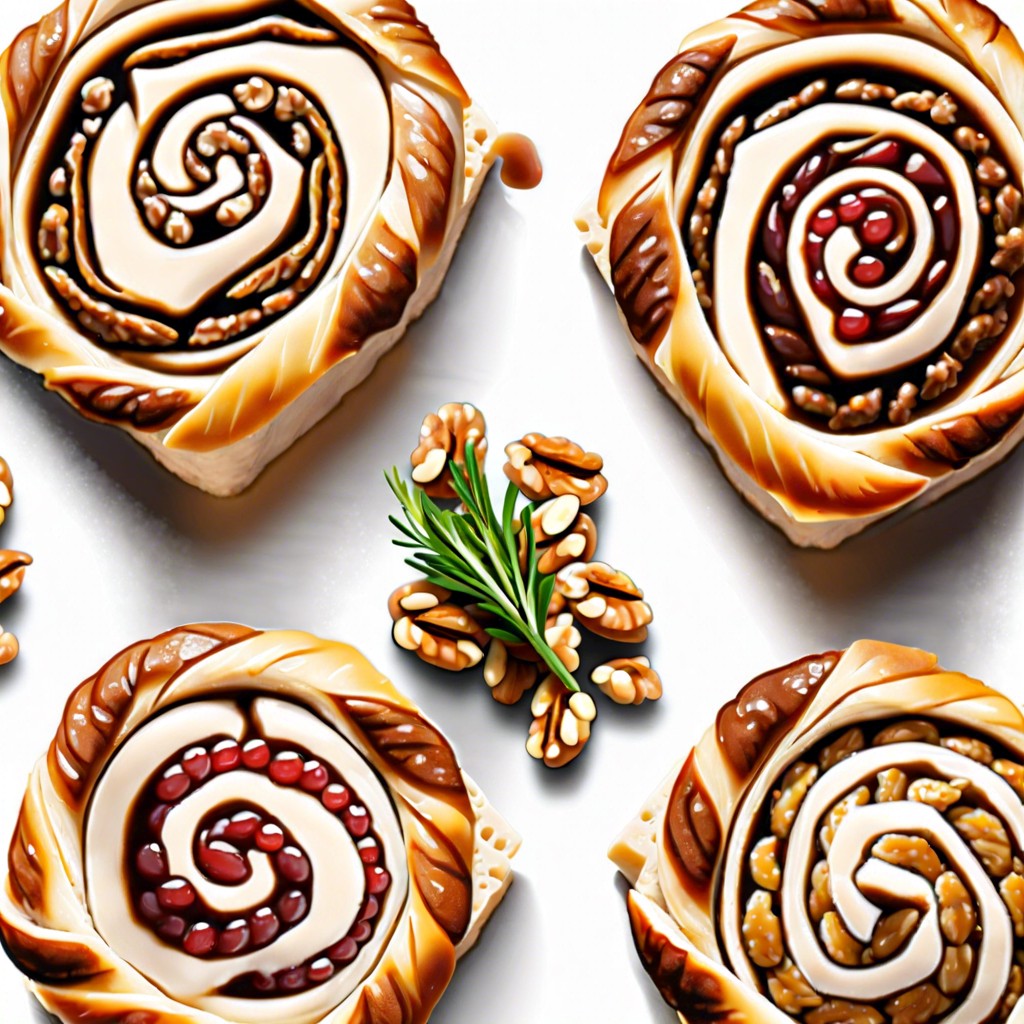 chicken walnut pinwheels