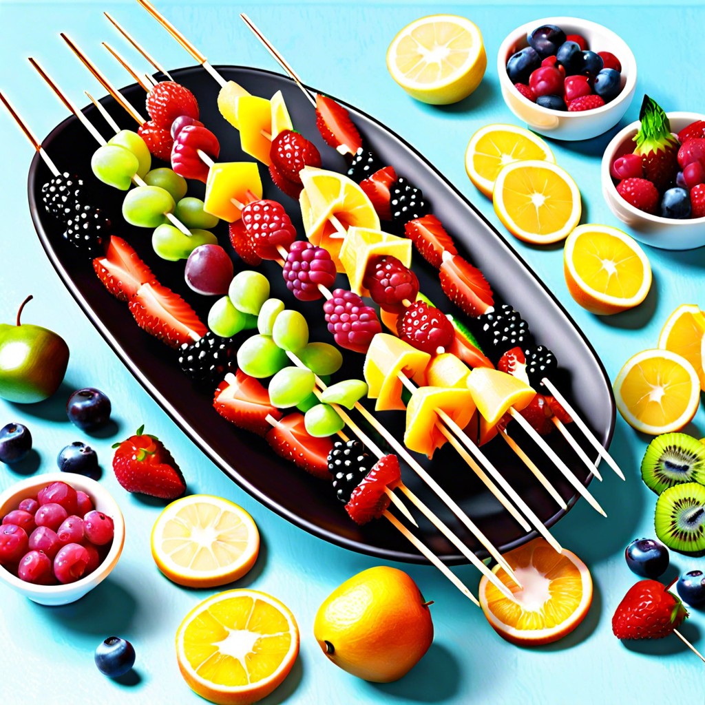 cupids arrow fruit skewers