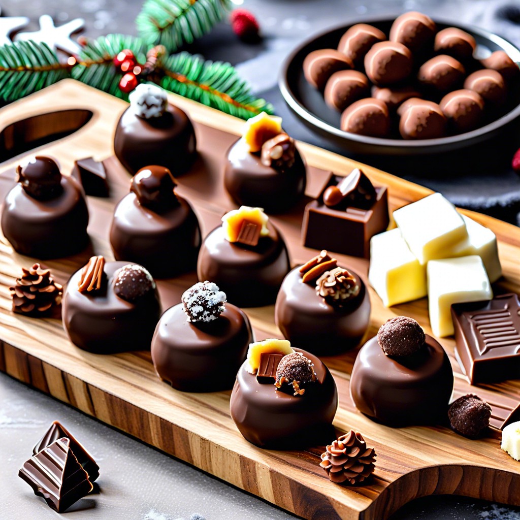 dark chocolate truffles