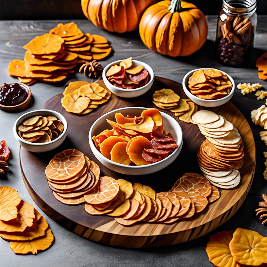 dehydrated pumpkin chips