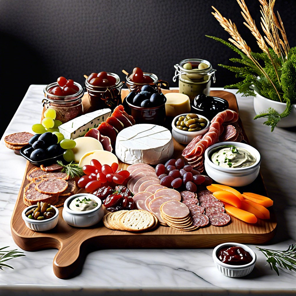 develop a line of gourmet charcuterie spreads and dips