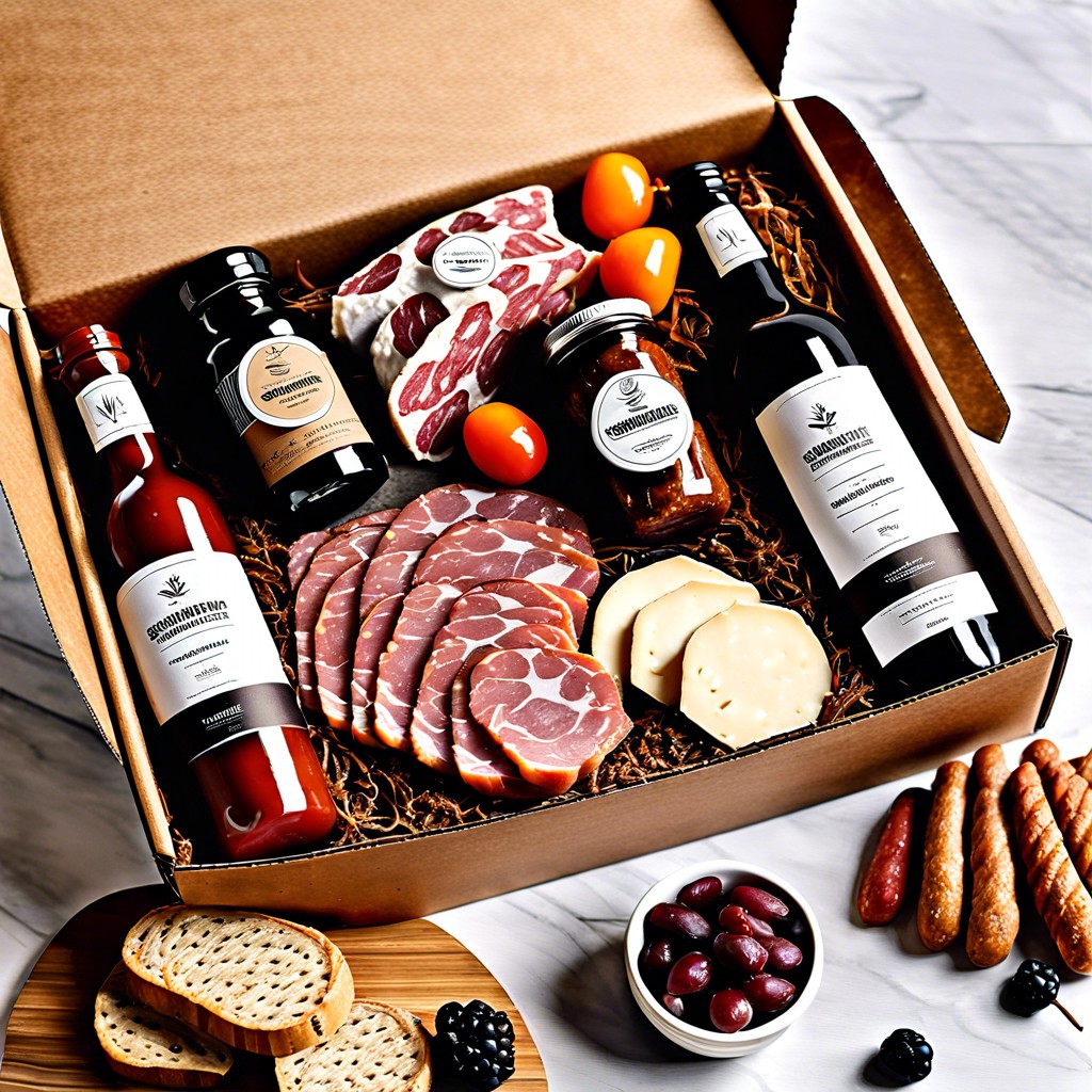 develop a subscription box with monthly charcuterie assortments