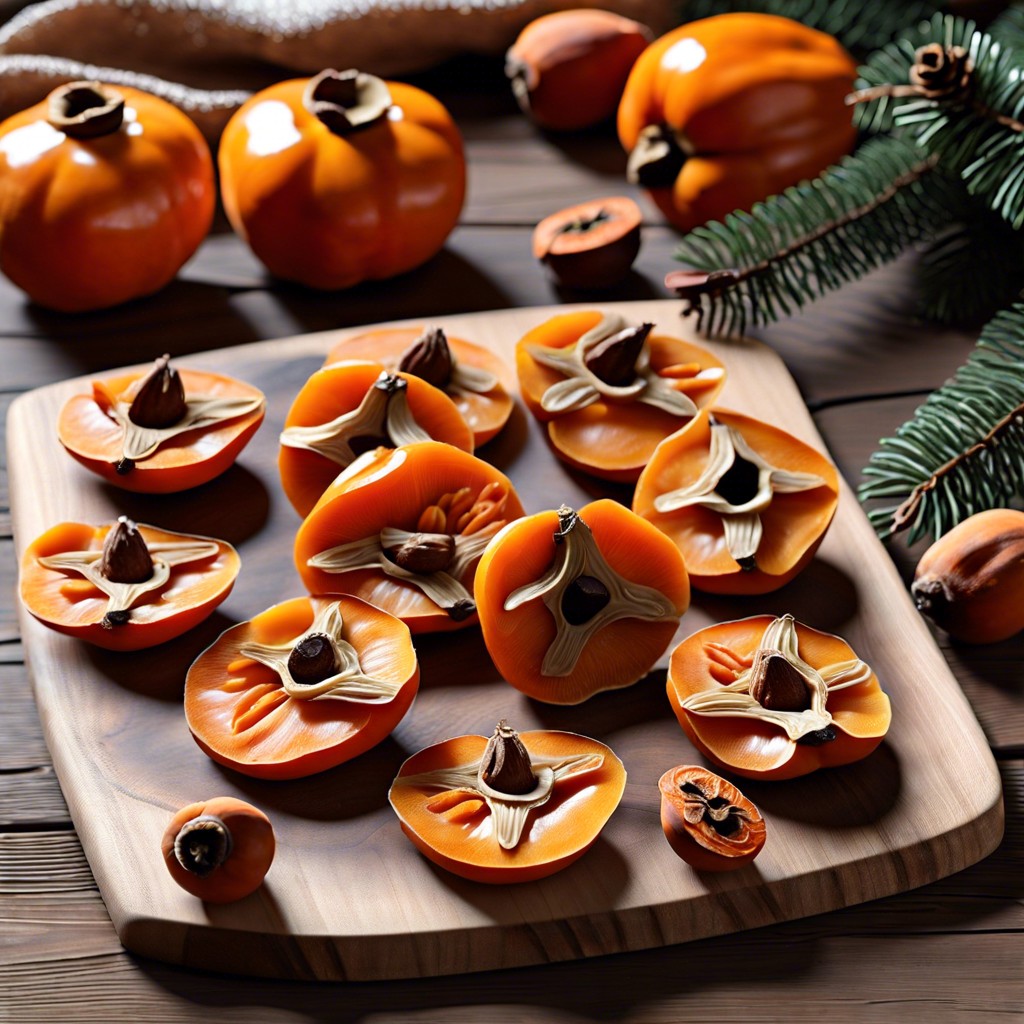 dried persimmon slices