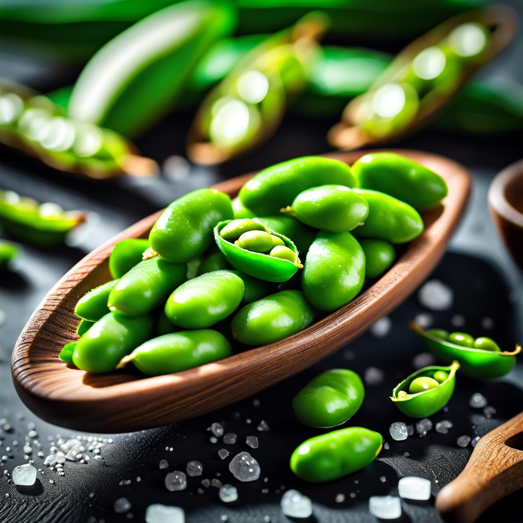 edamame with sea salt