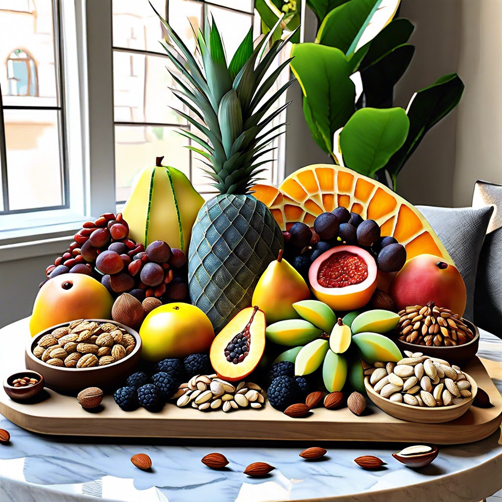 exotic fruit and nut board