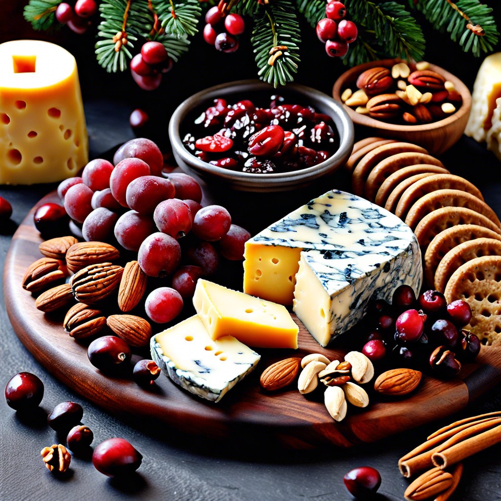 festive flair cranberry stilton candied nuts dried cranberries