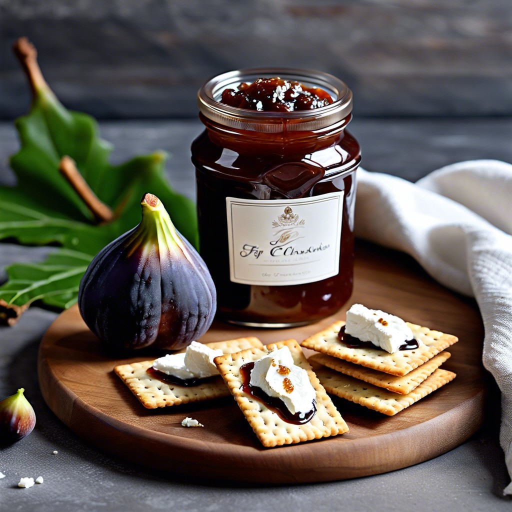 fig jam and goat cheese
