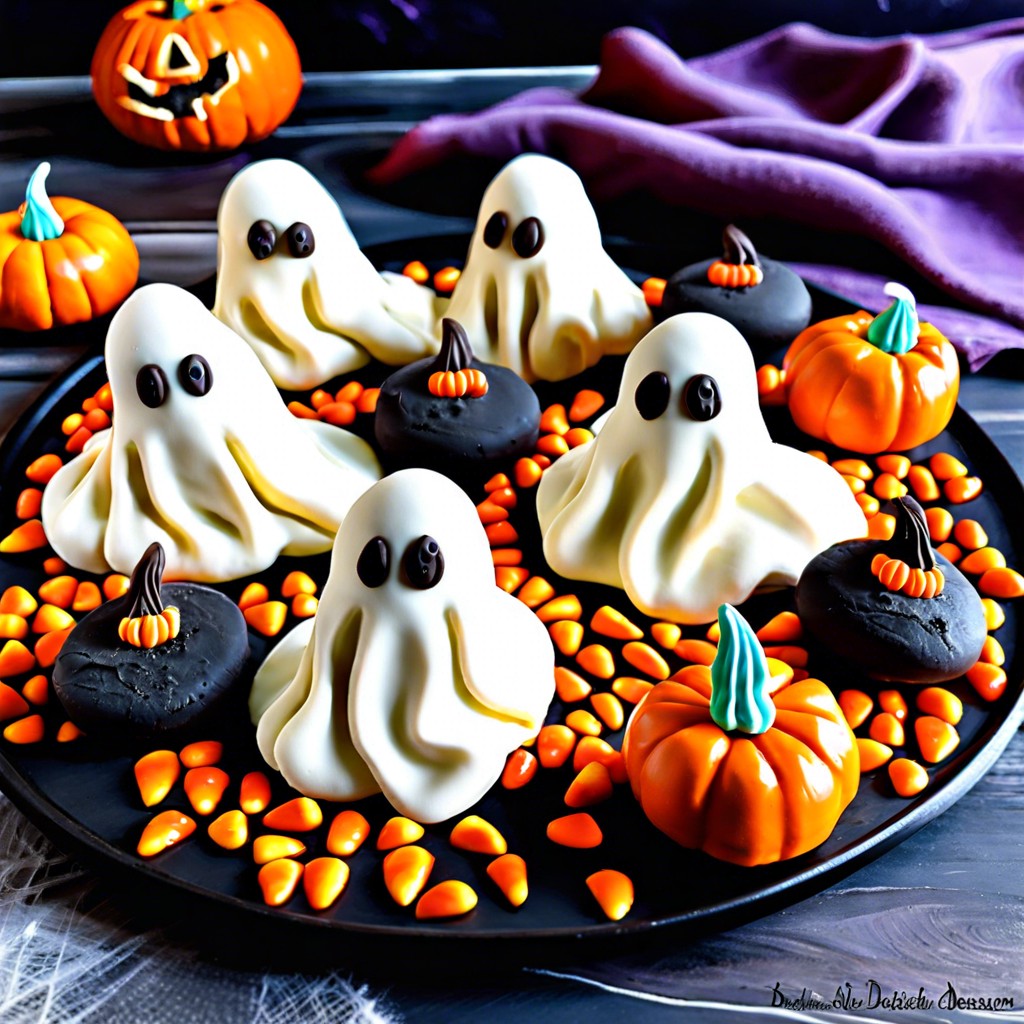 ghost meringues