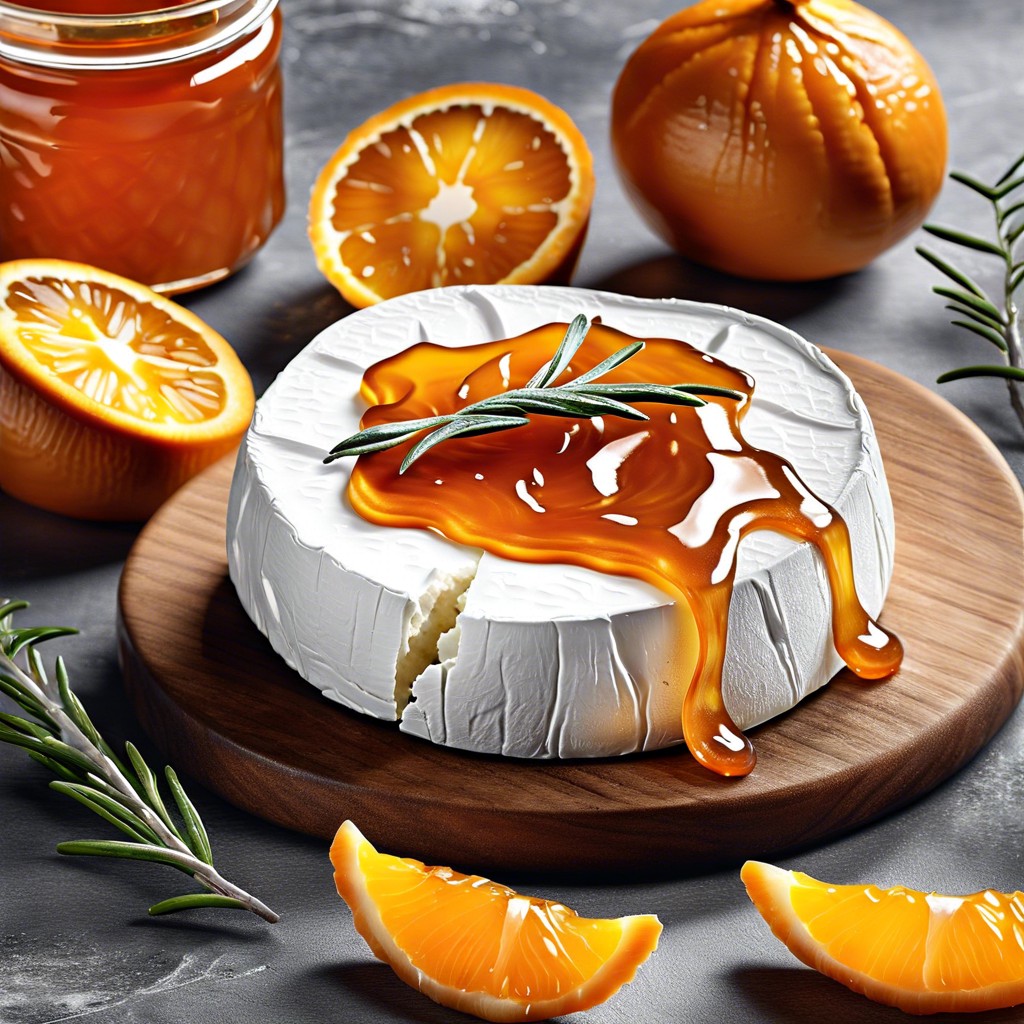 goat cheese with orange marmalade