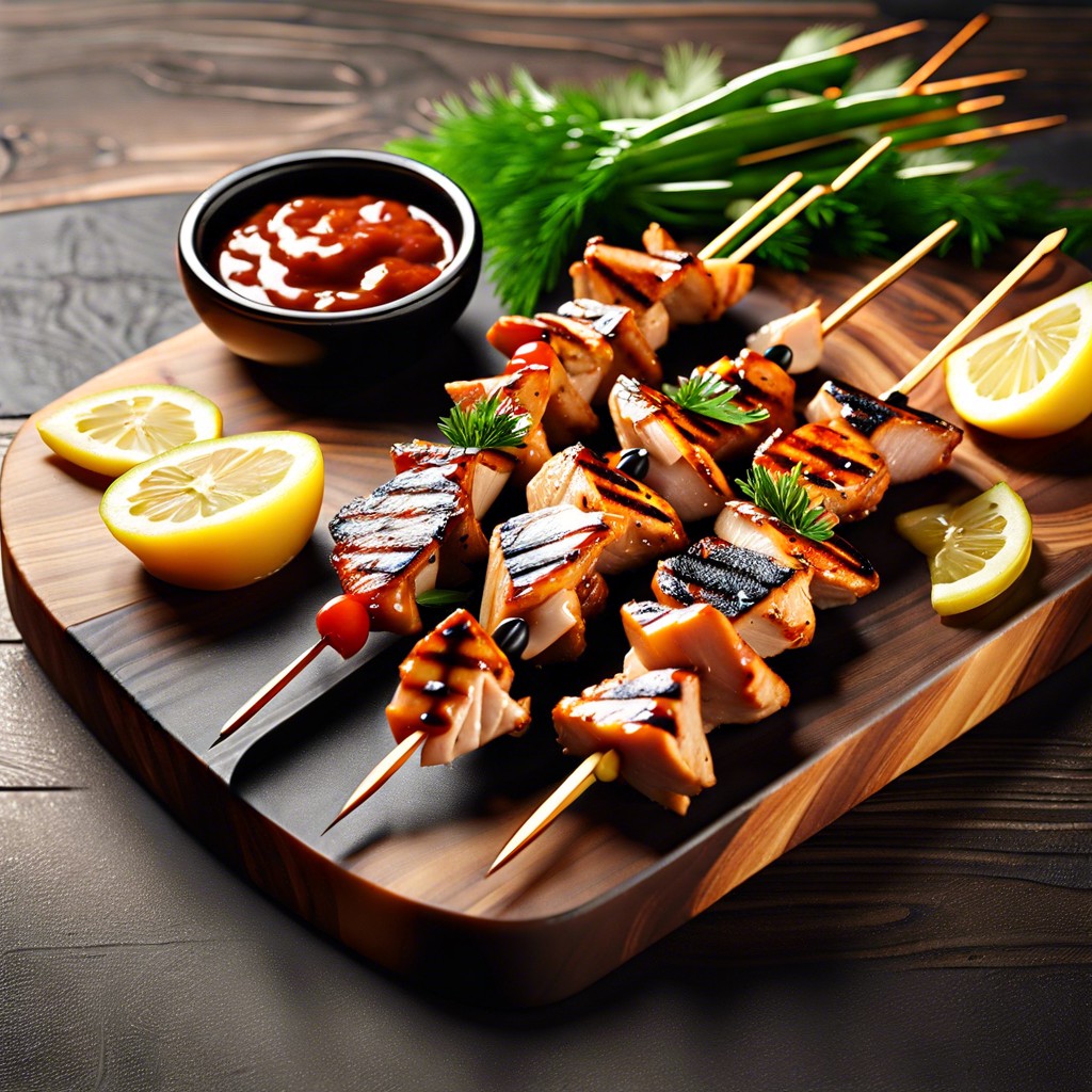 grilled chicken skewers