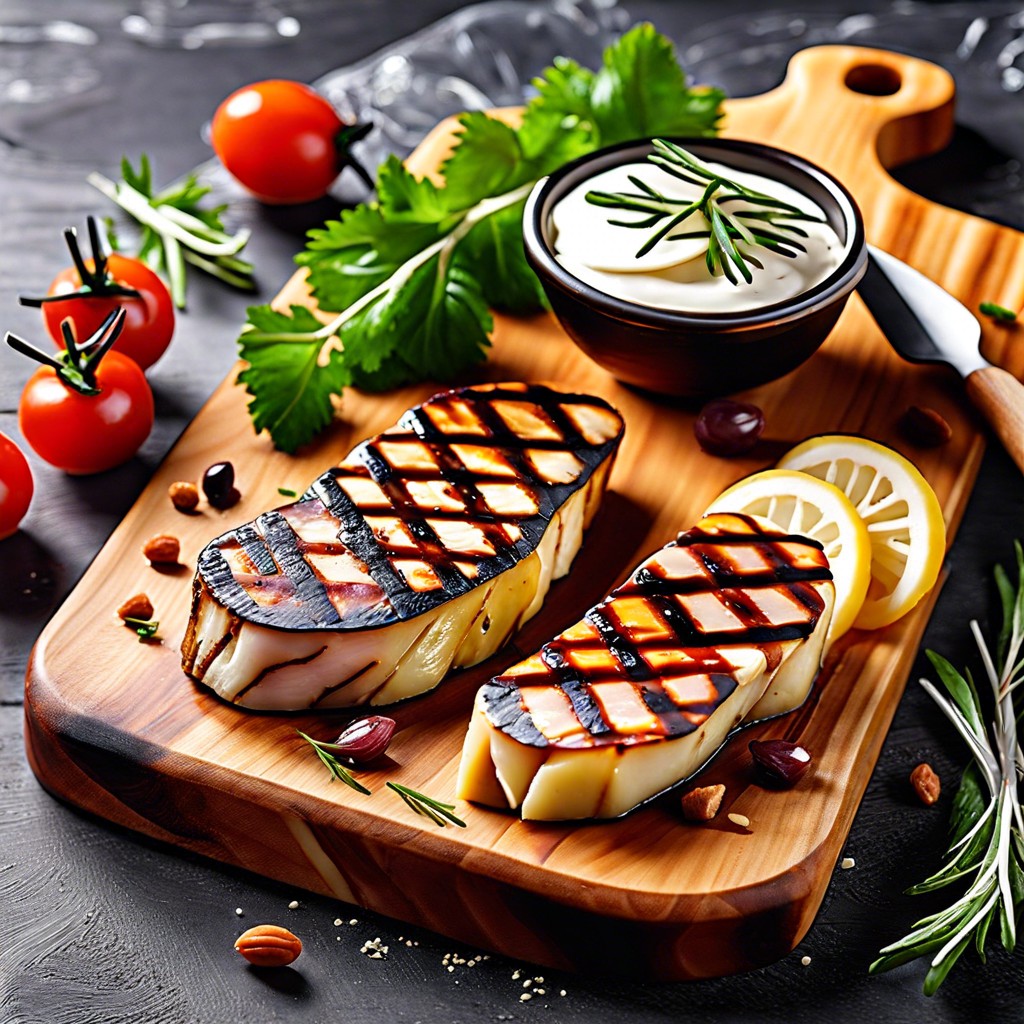 grilled halloumi