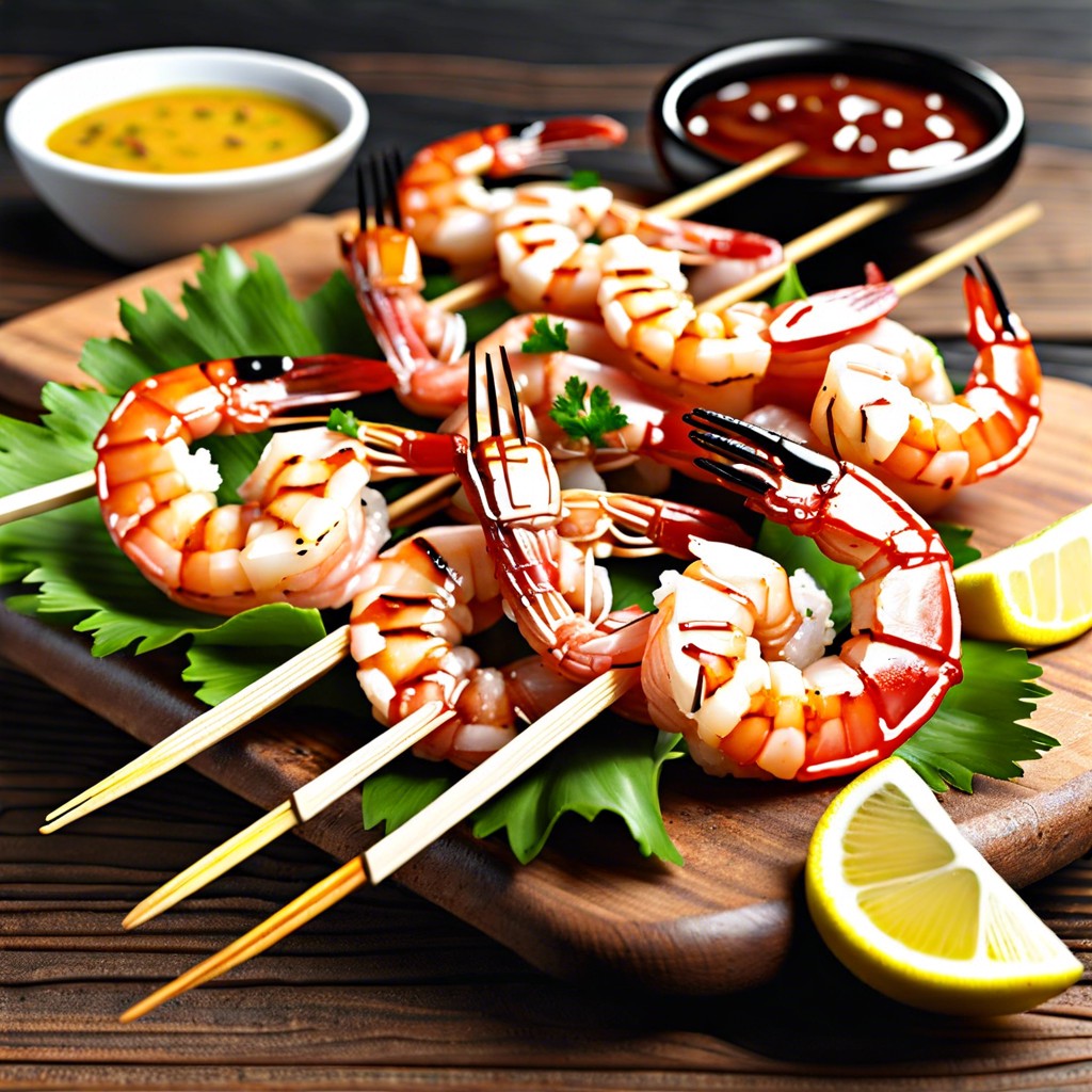 grilled shrimp cocktail skewers