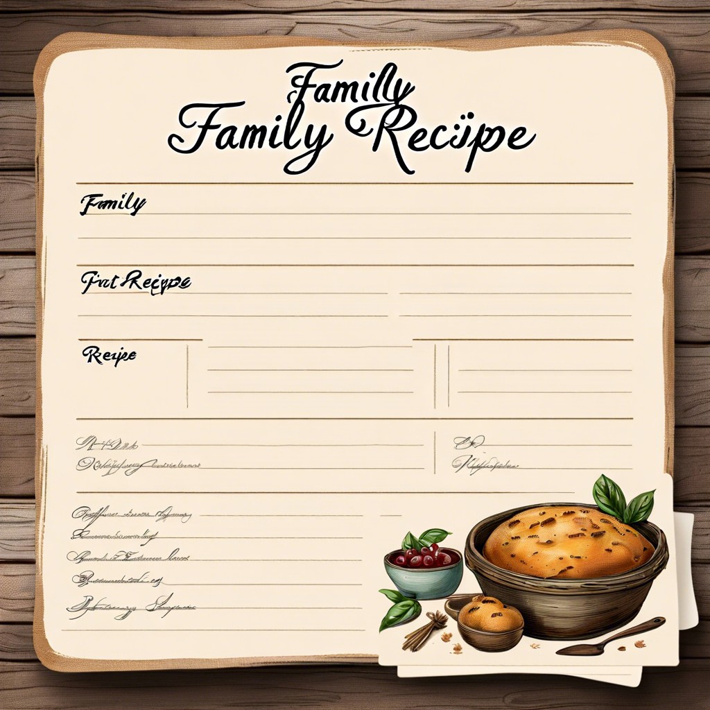 handwritten family recipes