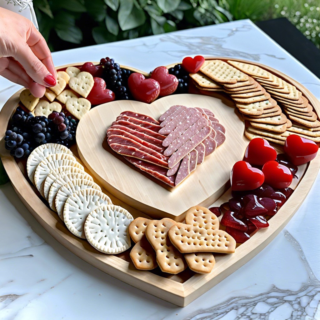 heart shaped crackers