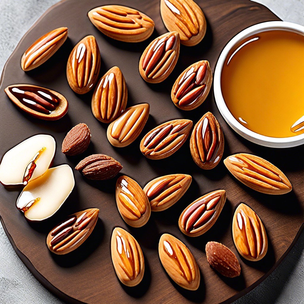 honey glazed almonds