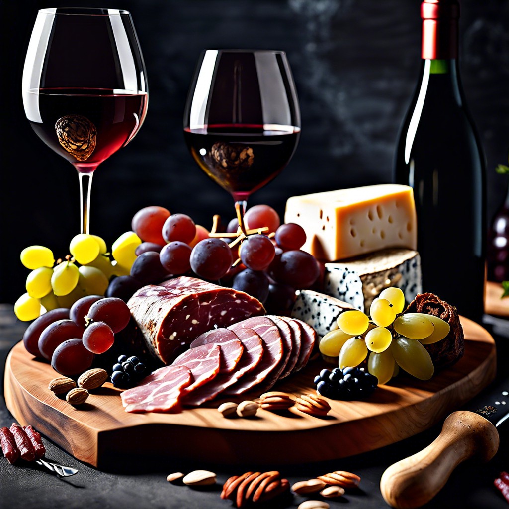 host charcuterie and wine pairing workshops