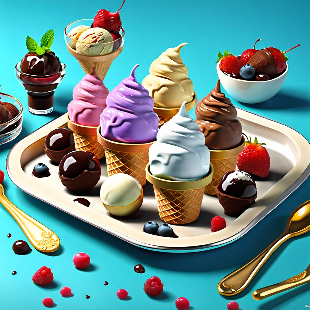 ice cream sundae tray