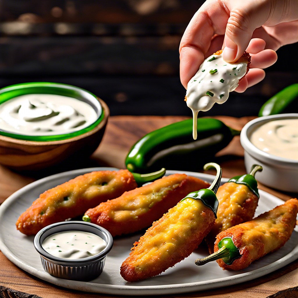 jalapeno poppers with ranch dip