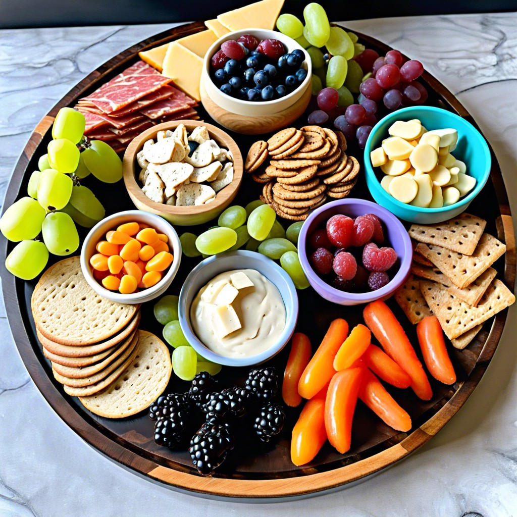 kids snack charcuterie board