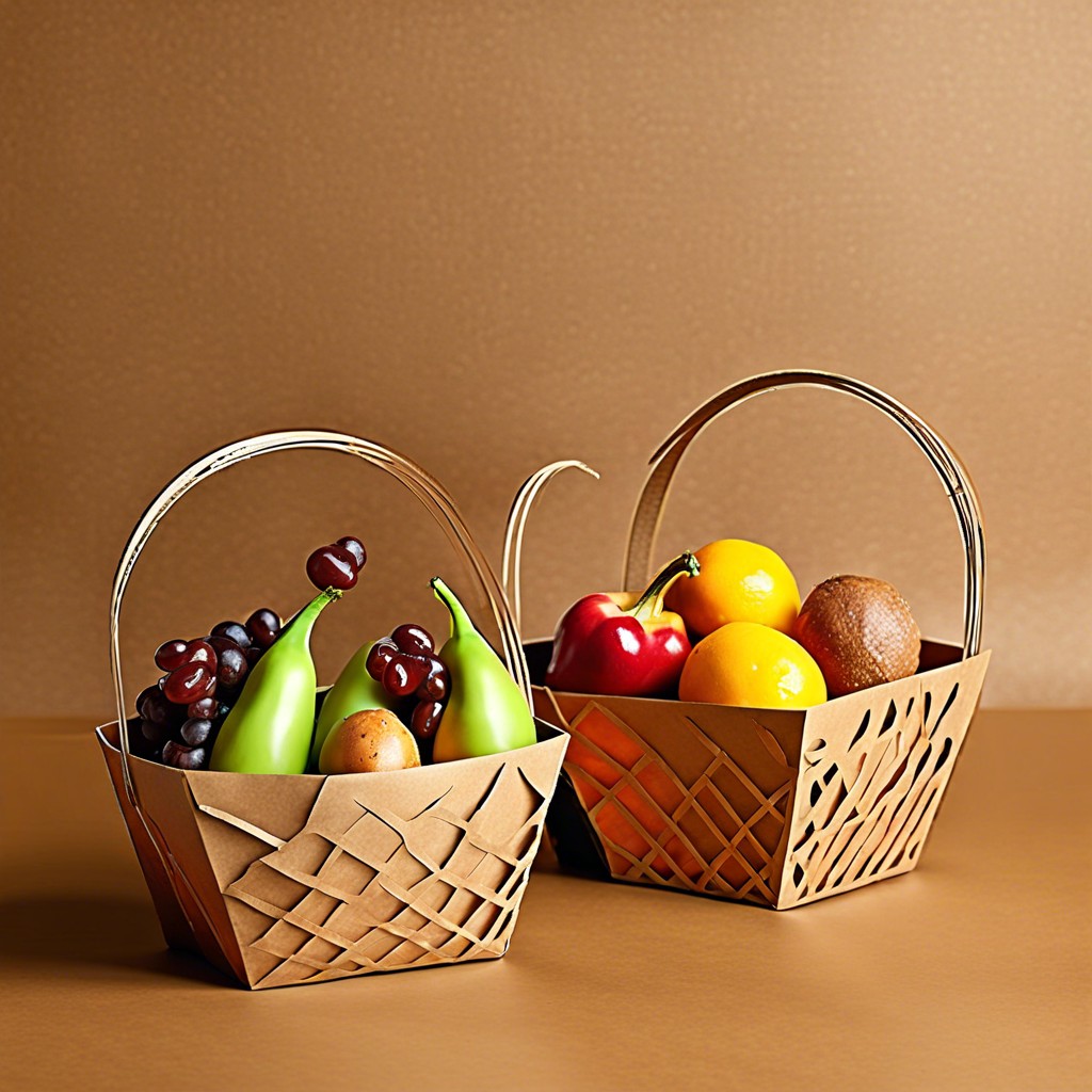 kraft paper food baskets