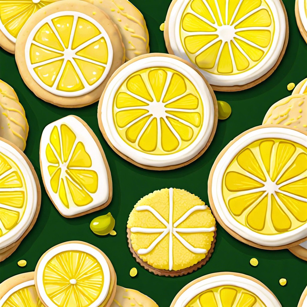 lemon cookies with citrus zest