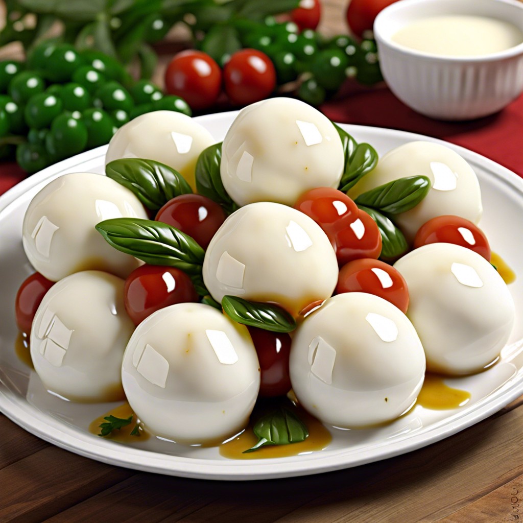 marinated mozzarella balls