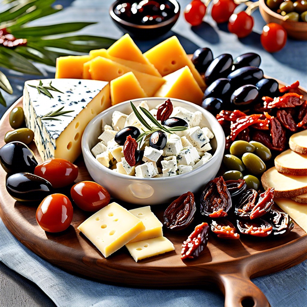 mediterranean delight feta olives sun dried tomatoes