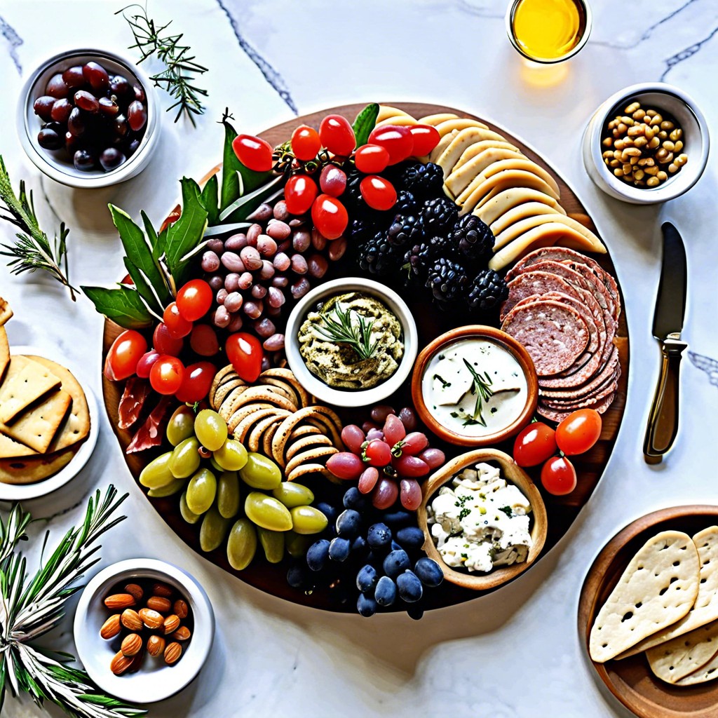 mediterranean mezze wreath