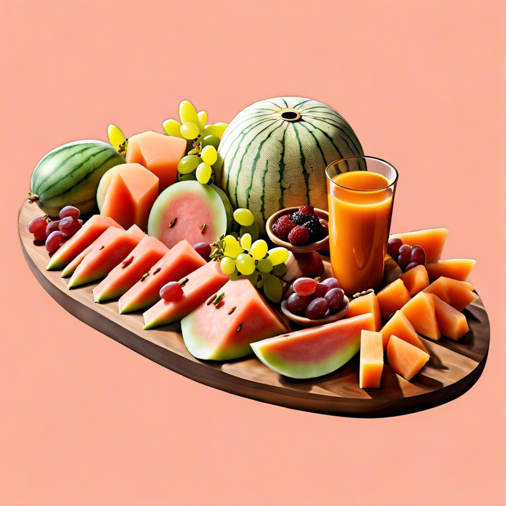 melon medley watermelon cantaloupe honeydew and galia melon