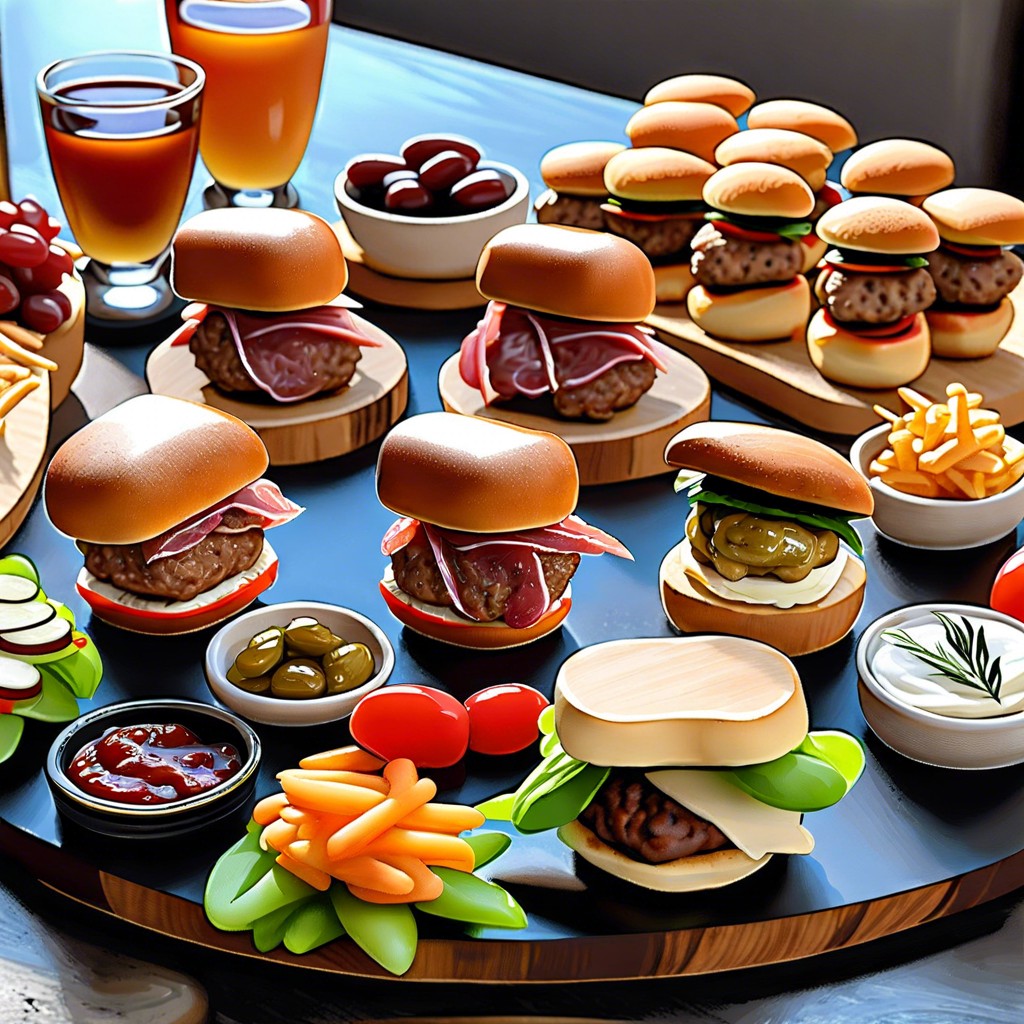 mini burgers and sliders