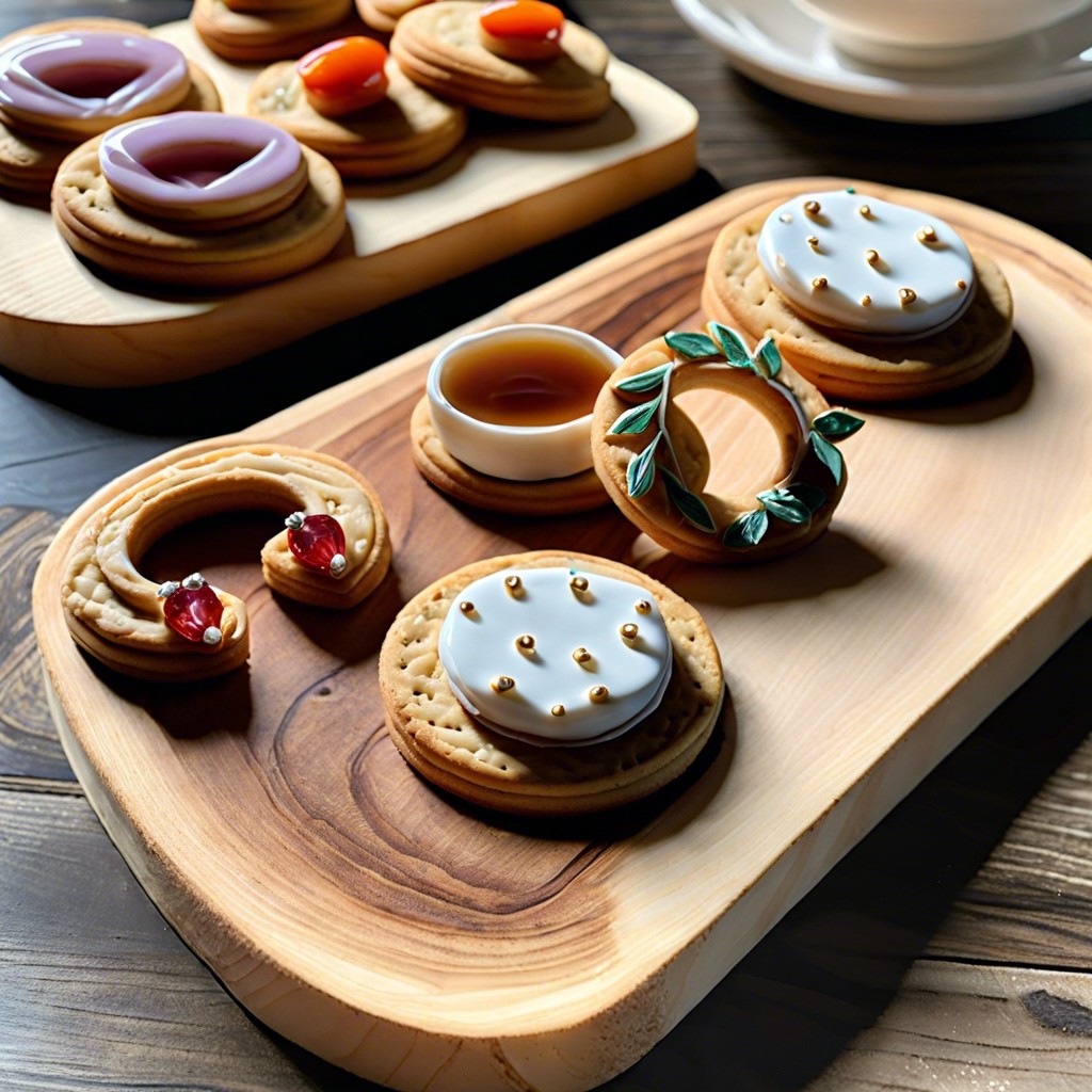 mini engagement ring cookies