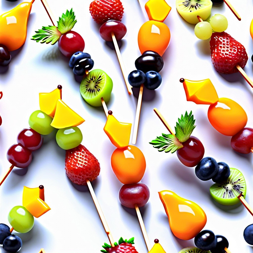 mini fruit skewers