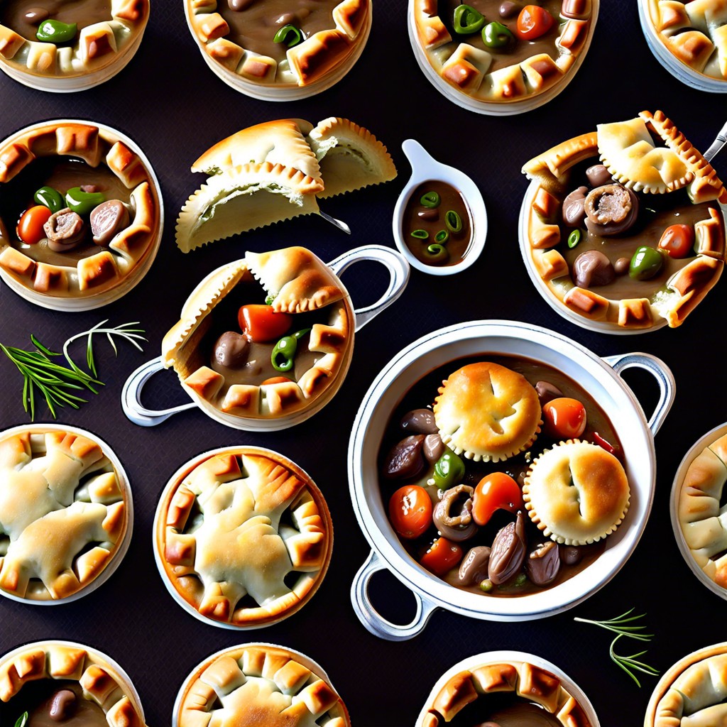 mini gumbo pot pies