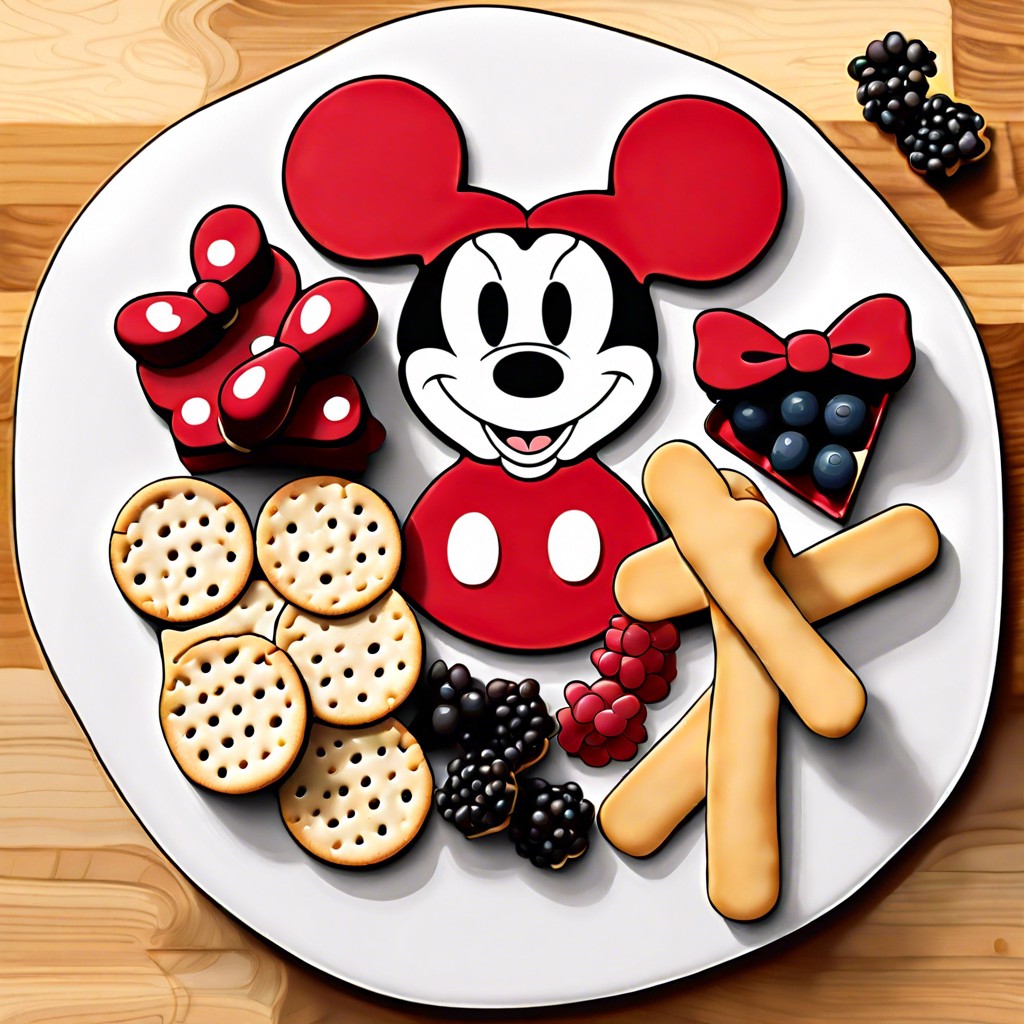 minnie mouse bow shaped crackers