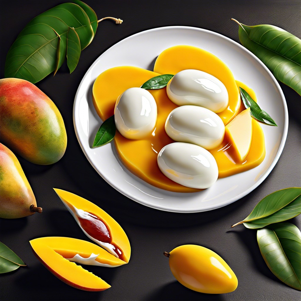 mozzarella and mango